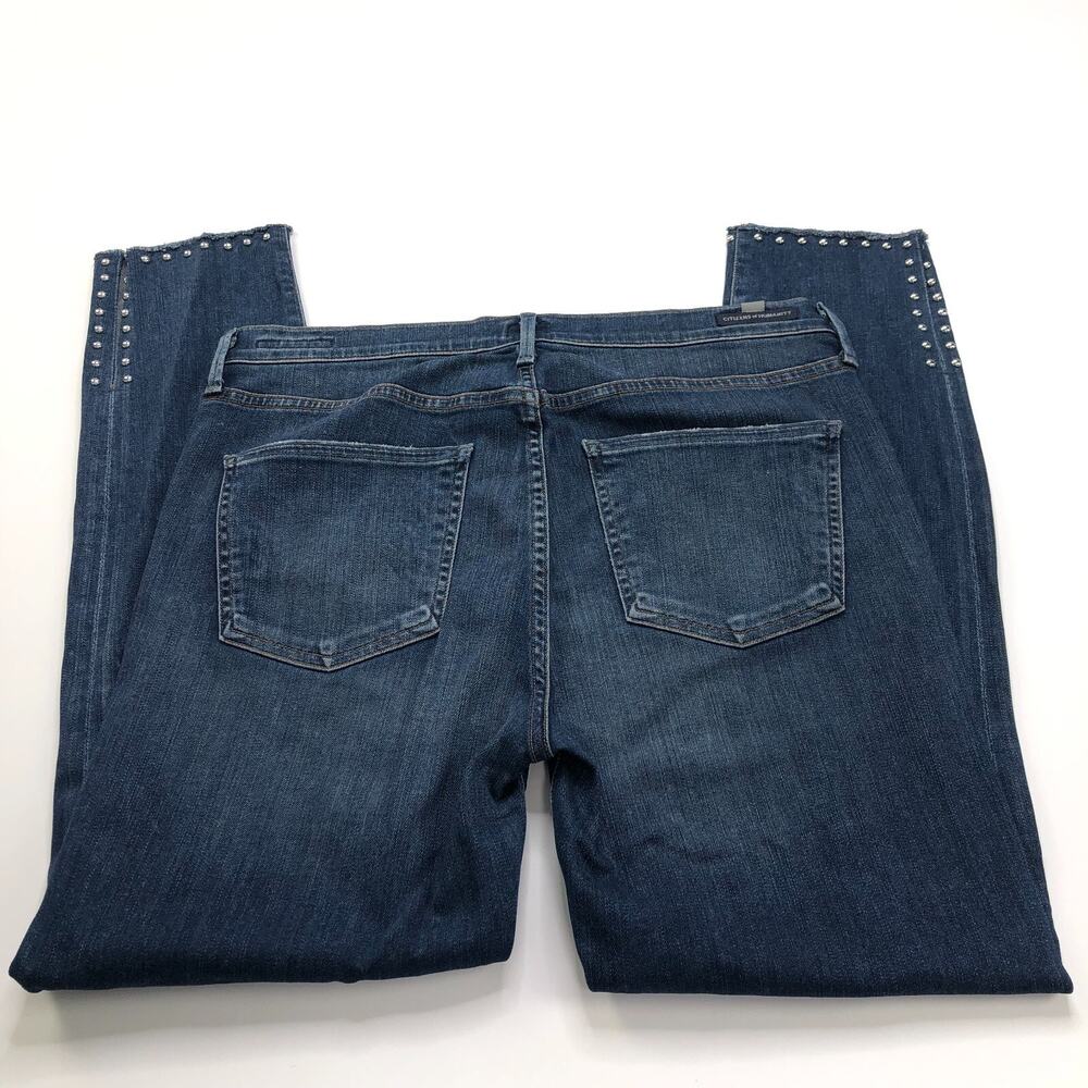 Citizens of Humanity Rocket High Rise Skinny 31 (Fits 32W 28L) Jeans Studded